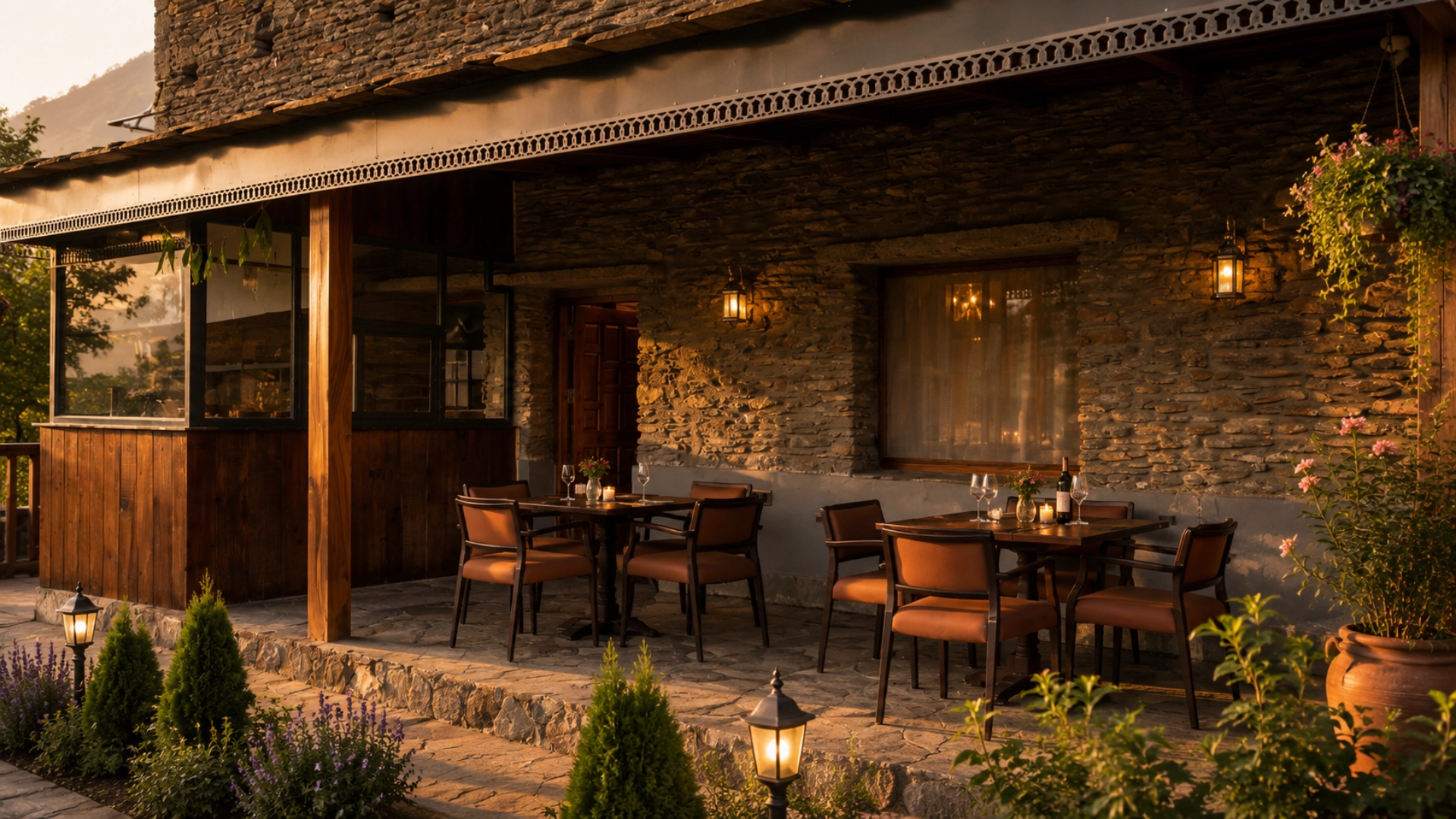 Taraak Restaurant Outdoor Dining Area